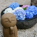 あじさいとお地蔵さま