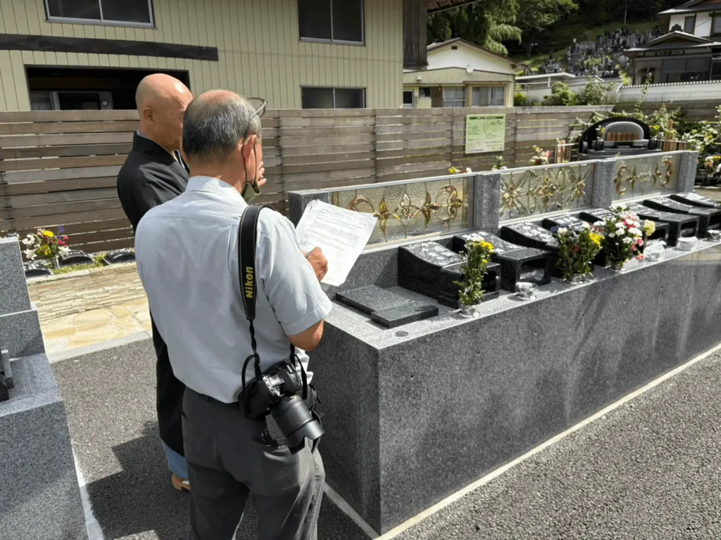 岩手日日の取材